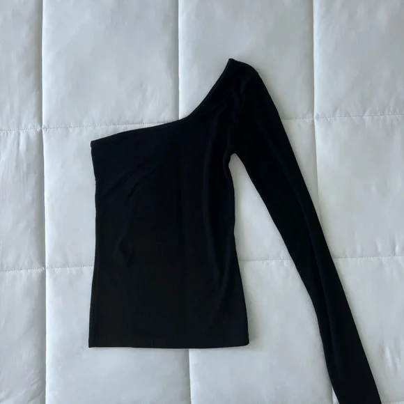 joah brown one shoulder top - Picture 3 of 4